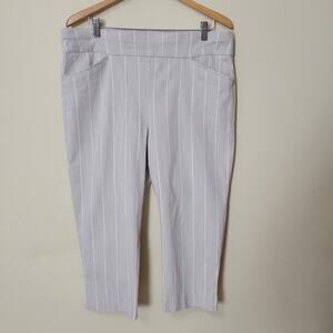 Chico's Perfect Stretch Sz 3 (16 XL) Pull On Capri Crop Pants Pockets High Rise